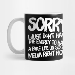 Fake social media account Mug